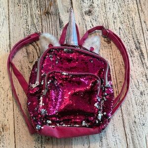Target Pink Sequin Unicorn Mini Backpack
